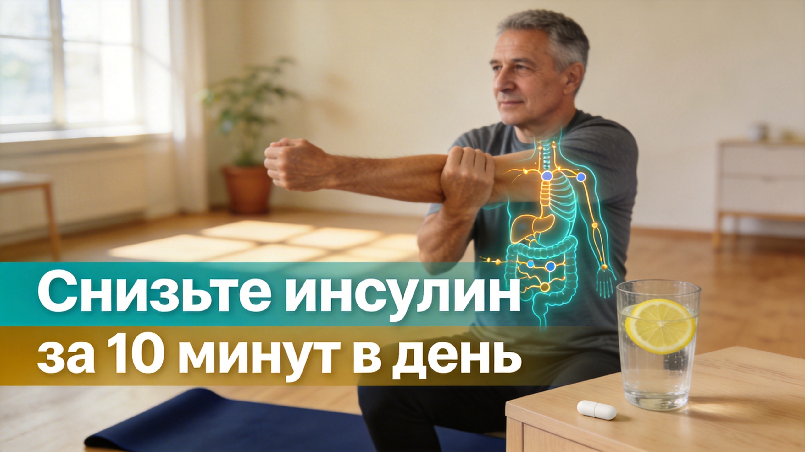 10 Минут в день, чтобы снизить инсулин и начать сжигать жир