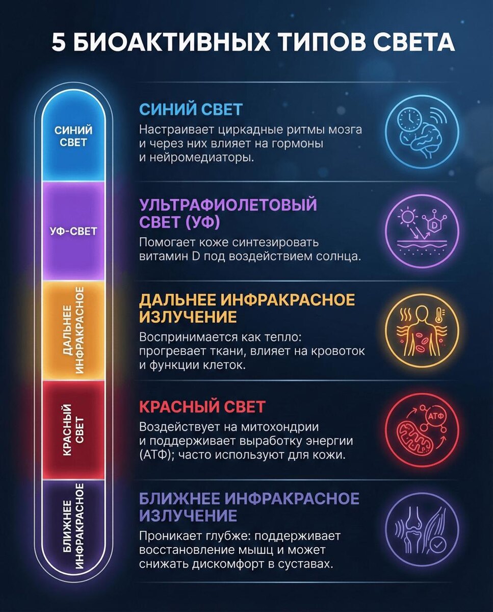 На картинке — 5 диапазонов, которые формируют ваш метаболизм 