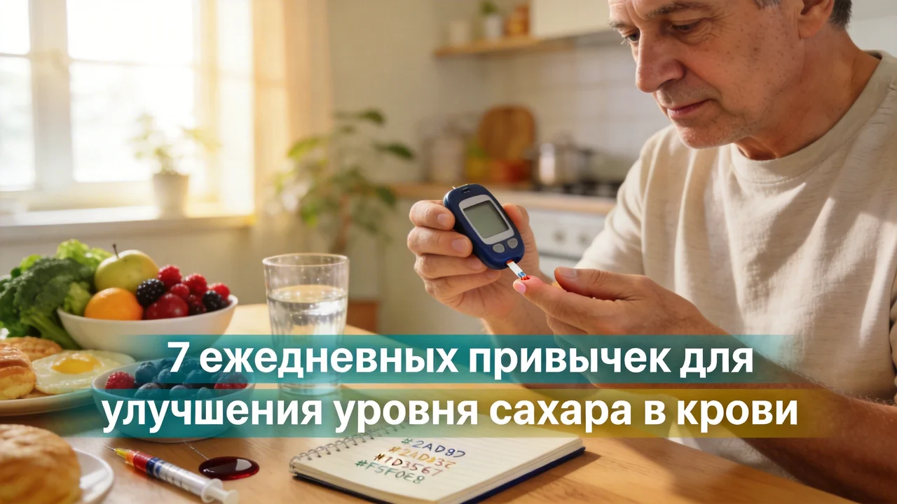 7 ежедневных привычек для улучшения уровня сахара в крови