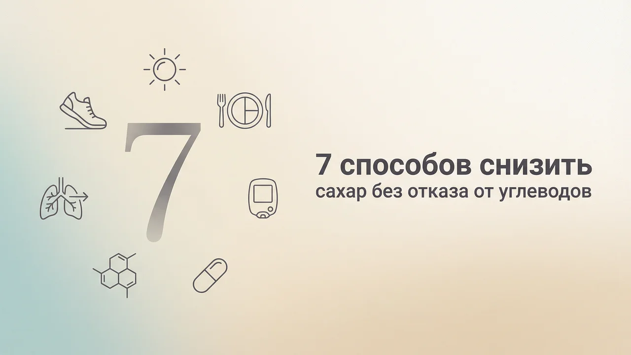 7 способов снизить сахар без отказа от углеводов