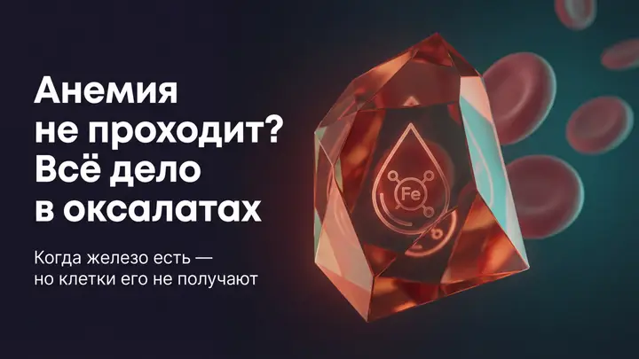 Анемия не уходит? Дело может быть не в железе, а в оксалатах