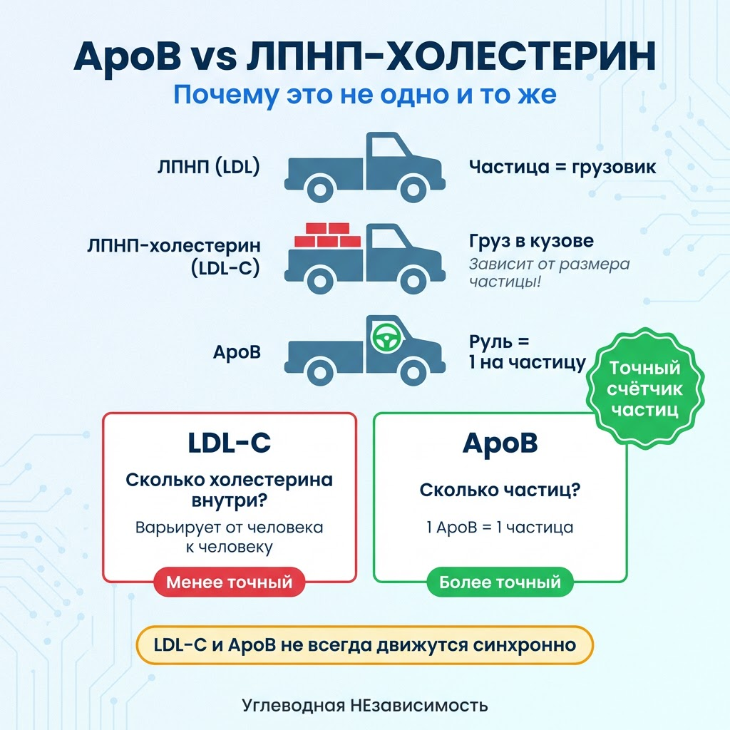 ApoB vs ЛПНП-холестерин