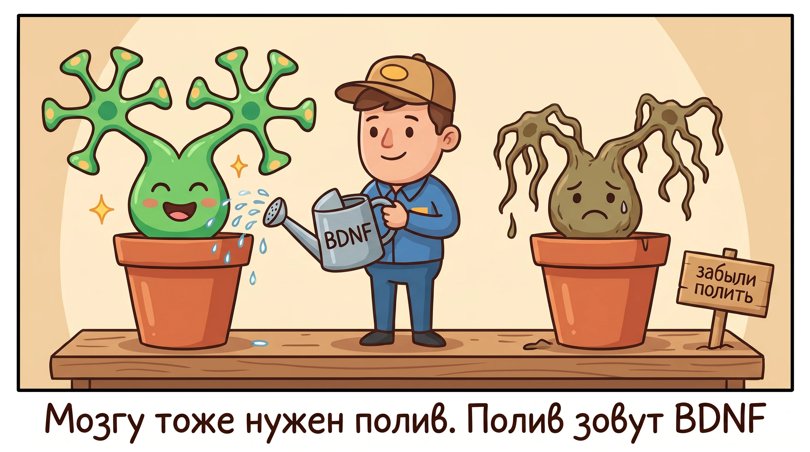 Мозгу тоже нужен полив — полив зовут BDNF