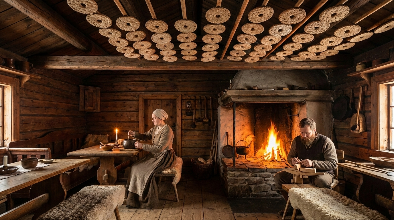 Скандинавская изба (стуга), начало XIX века