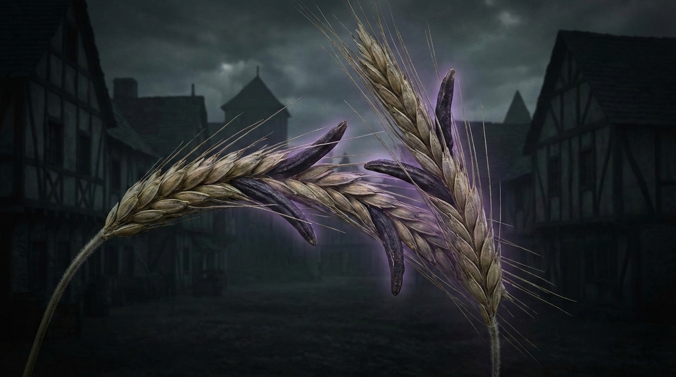 Колос ржи крупным планом