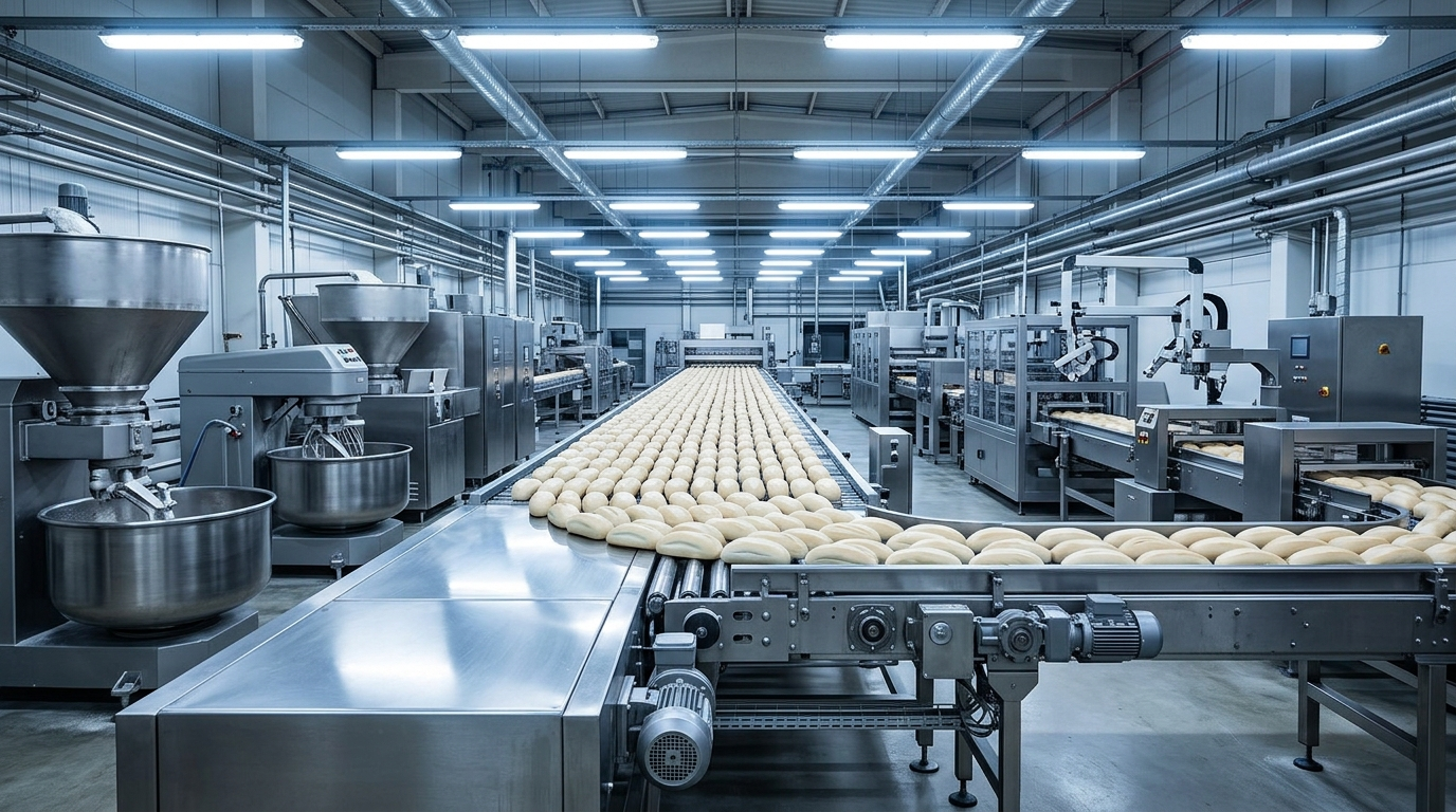 Промышленное производство хлеба