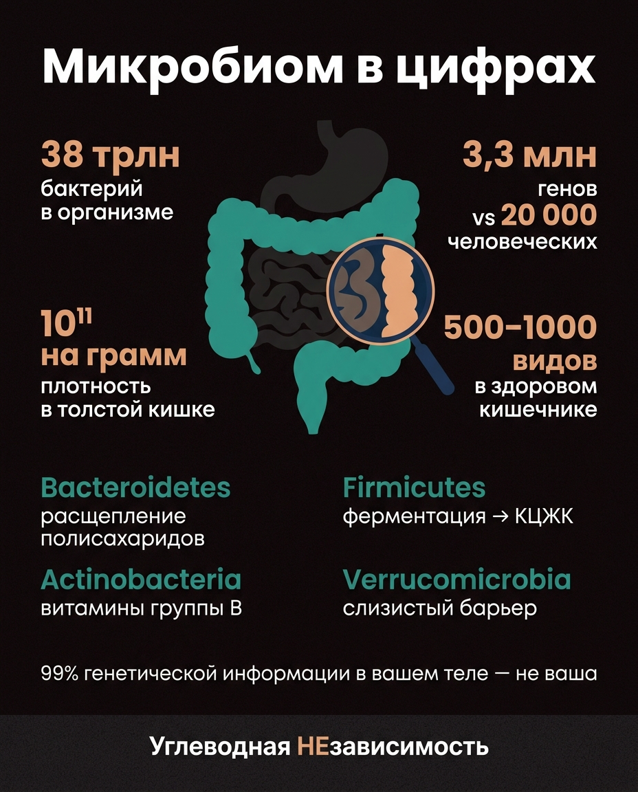 Микробиом в цифрах