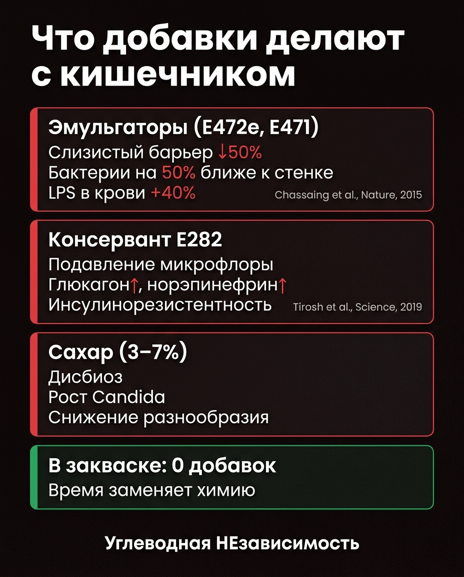 Что добавки делают с кишечником