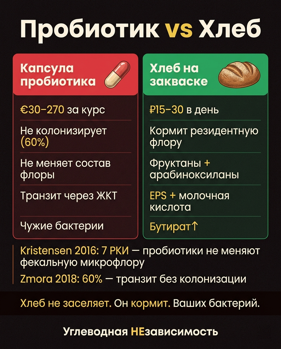 Пробиотик vs Хлеб