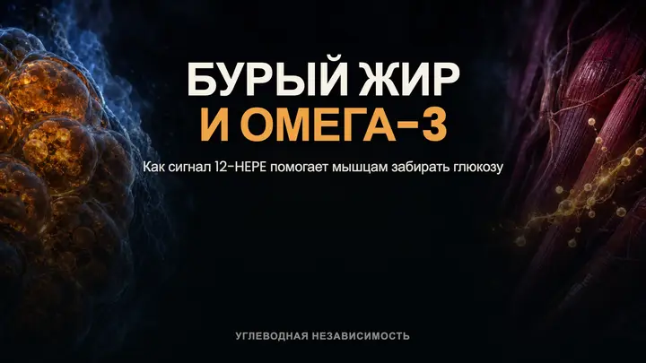 Бурый жир умеет не только согревать: как омега‑3 становится сигналом для мышц