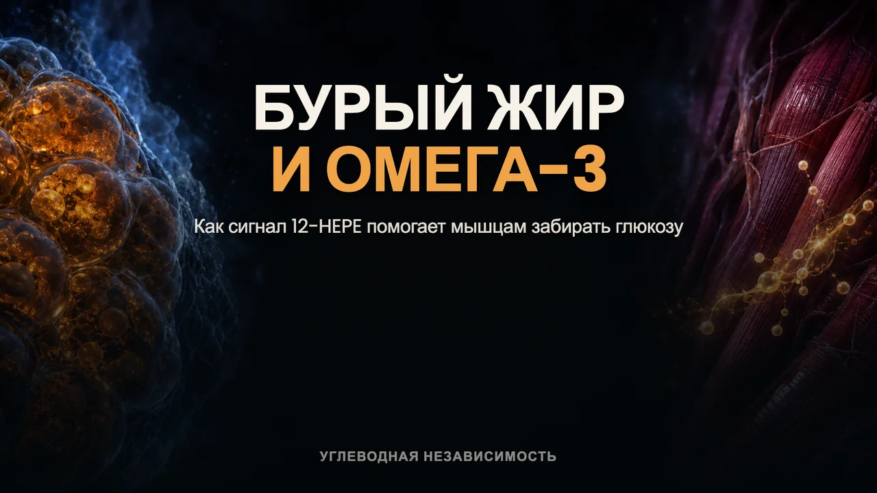 Бурый жир умеет не только согревать: как омега‑3 становится сигналом для мышц