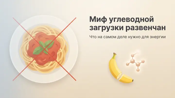 Миф углеводной загрузки окончательно развенчан — что на самом деле нужно для энергии