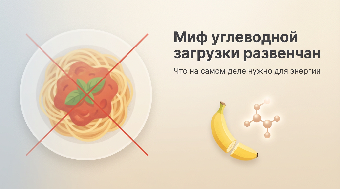 Обложка: Миф углеводной загрузки развенчан