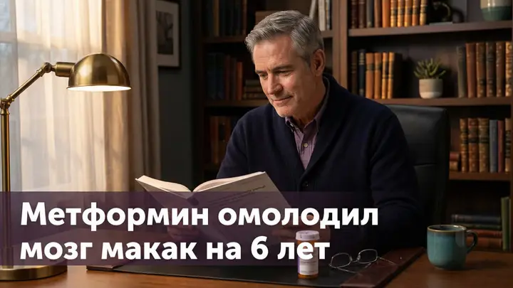 Cell 2024: как метформин омолодил мозг макак на 6 лет