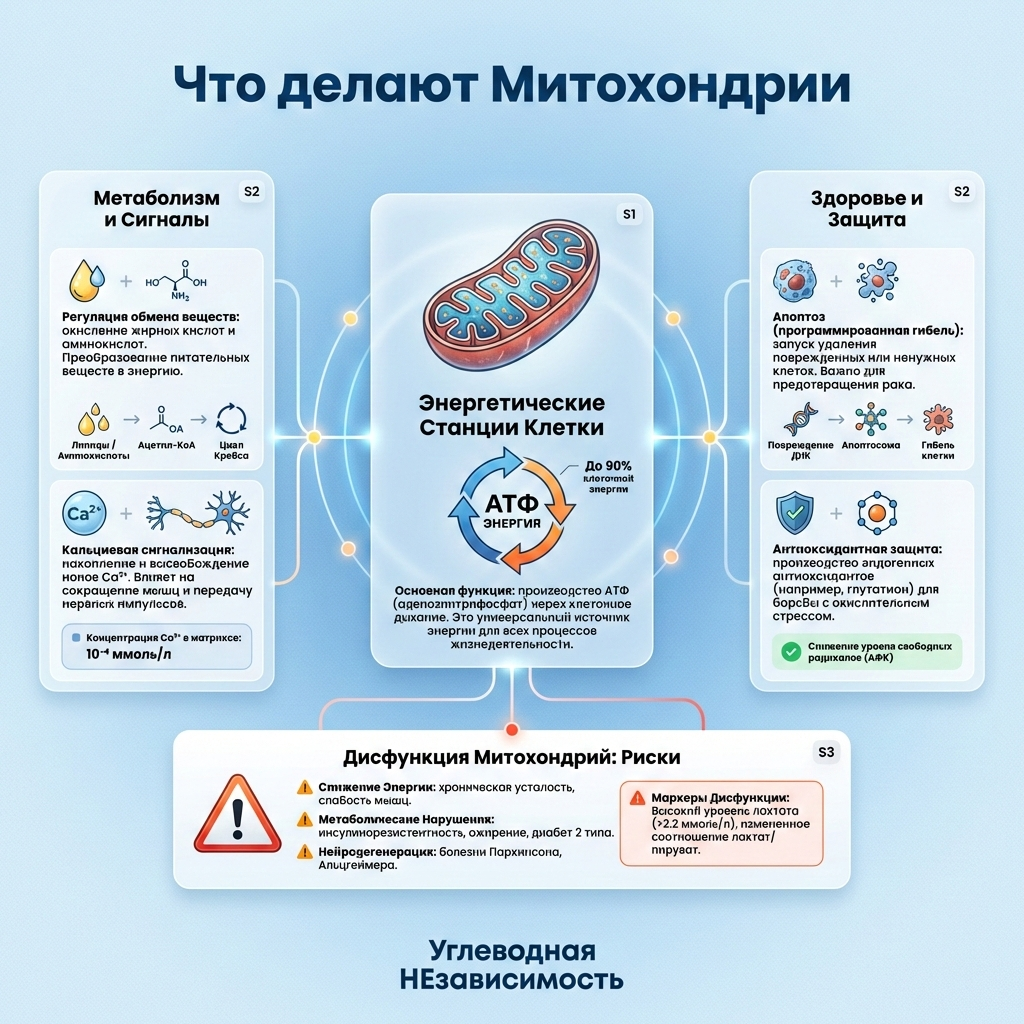 Инфографика: Что делают Митохондрии