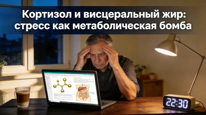 Кортизол и висцеральный жир: стресс как метаболическая бомба