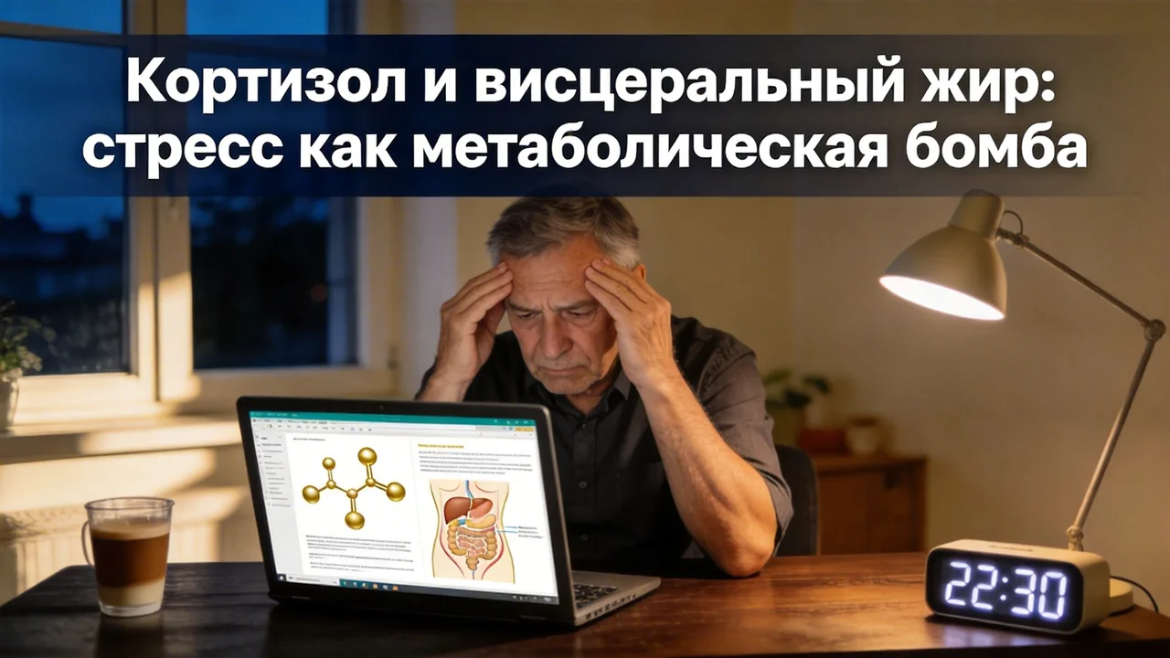 Кортизол и висцеральный жир: стресс как метаболическая бомба