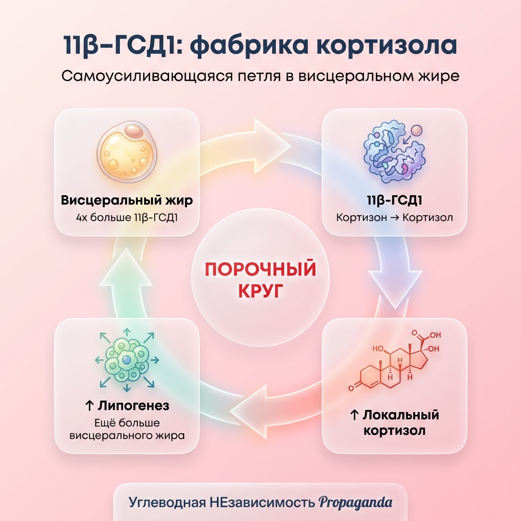 11-бета-ГСД1: самоусиливающийся цикл