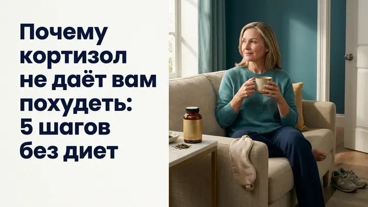 Почему кортизол не даёт вам похудеть: 5 шагов, которые работают без диет