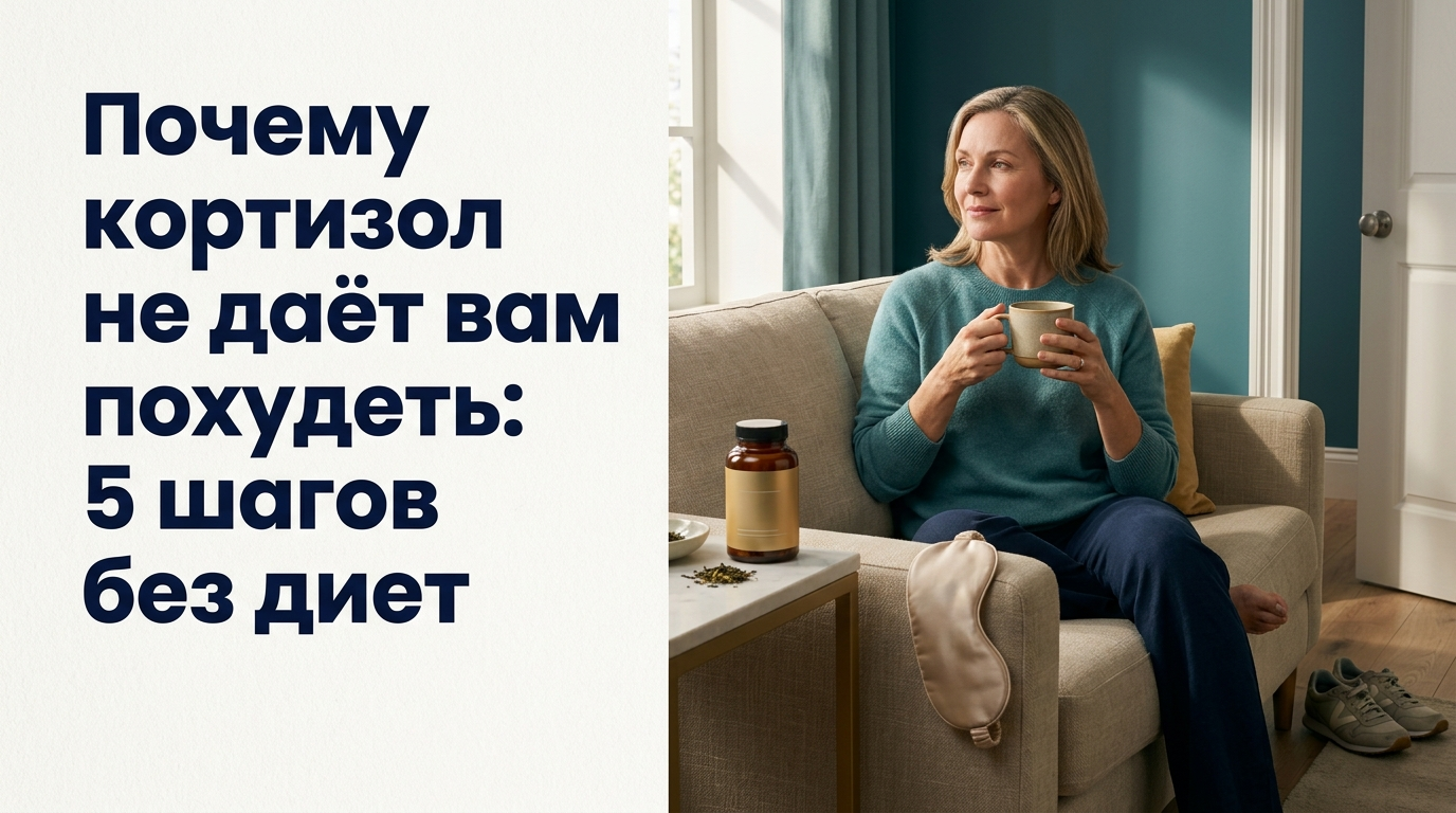 Почему кортизол не даёт вам похудеть: 5 шагов, которые работают без диет