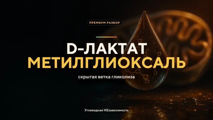 D-лактат и метилглиоксаль: скрытая ветка гликолиза, где сходятся сахар, мозг и митохондрии