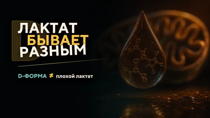 Лактат бывает разным: почему D-лактат — не «плохой лактат»