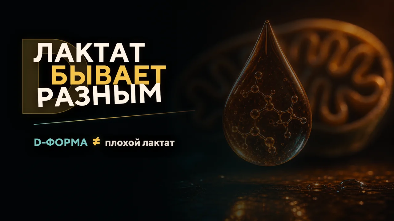 Лактат бывает разным: почему D-лактат — не «плохой лактат»