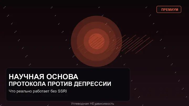 Научная основа протокола против депрессии: что реально работает без SSRI