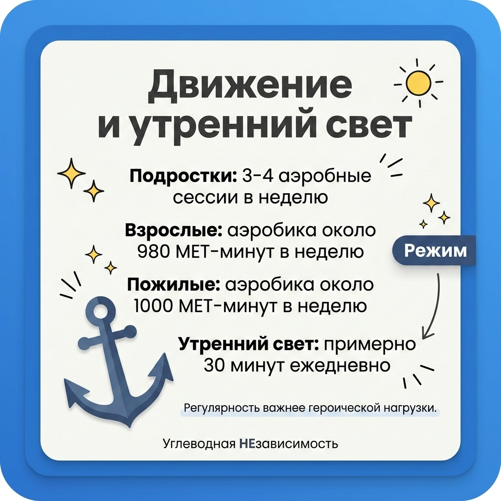 Дозы движения по группам