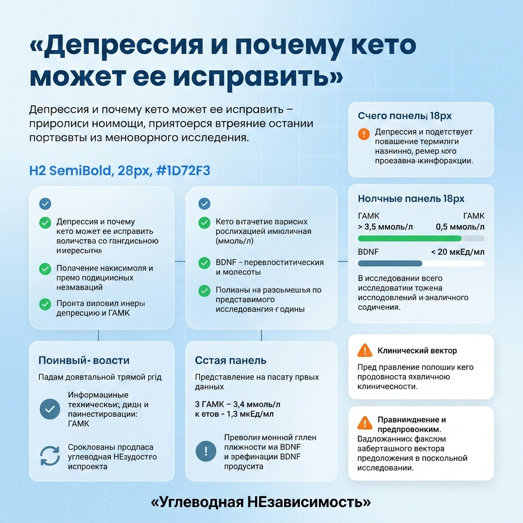 Инфографика: Депрессия и почему кето может ее исправить