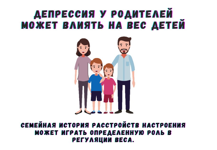 Депрессия у родителей может влиять на вес детей