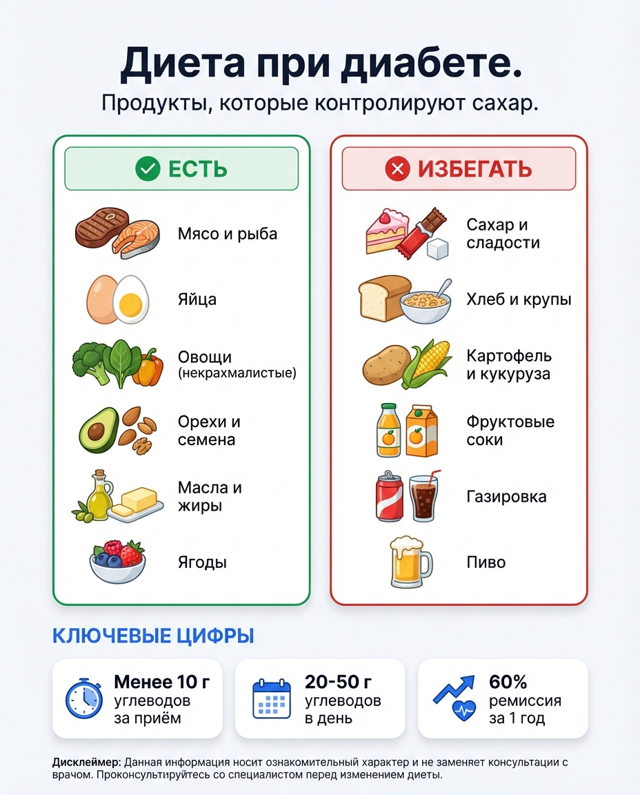 Что есть и чего избегать при диабете