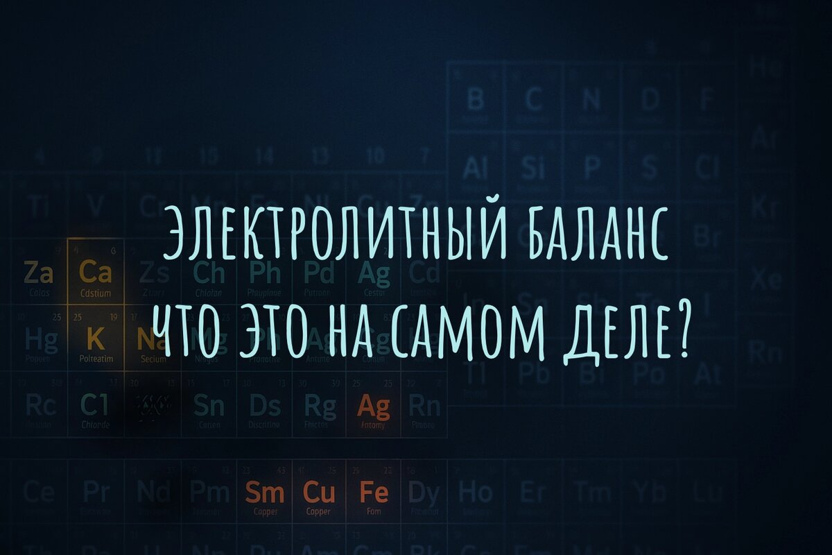 Электролитный баланс: что это на самом деле?