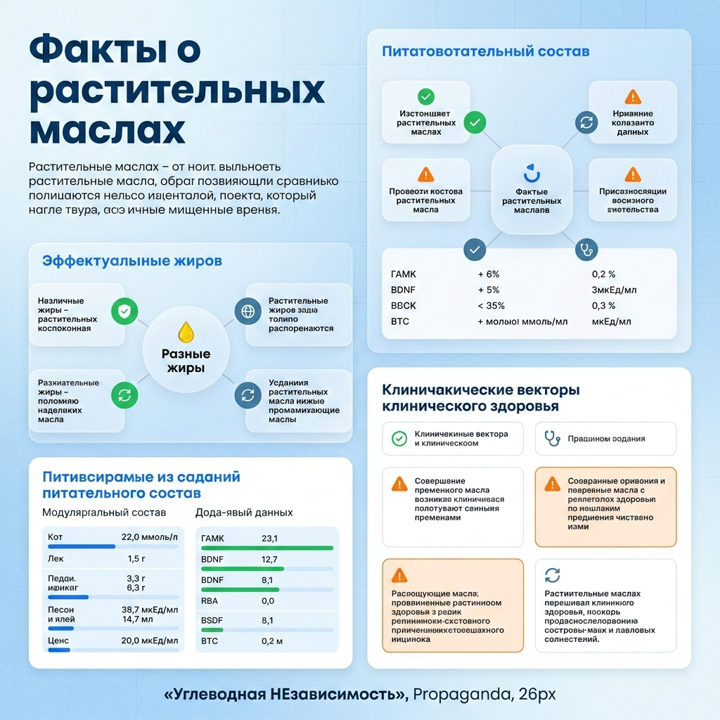 Инфографика: Факты о растительных маслах