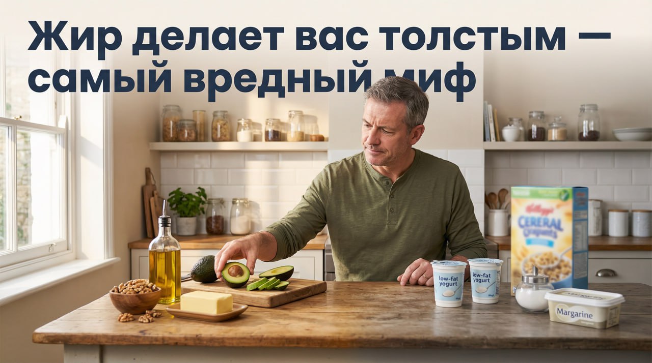 Жир делает вас толстым — как появился самый вредный миф в нутрициологии