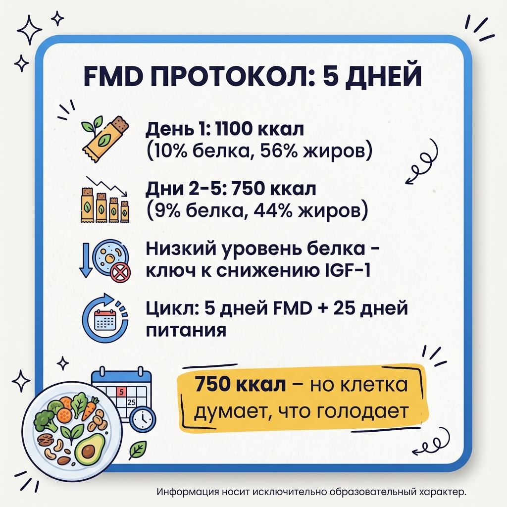 Инфографика: Диета, имитирующая голодание: что стоит за протоколом Вальтера Лонго