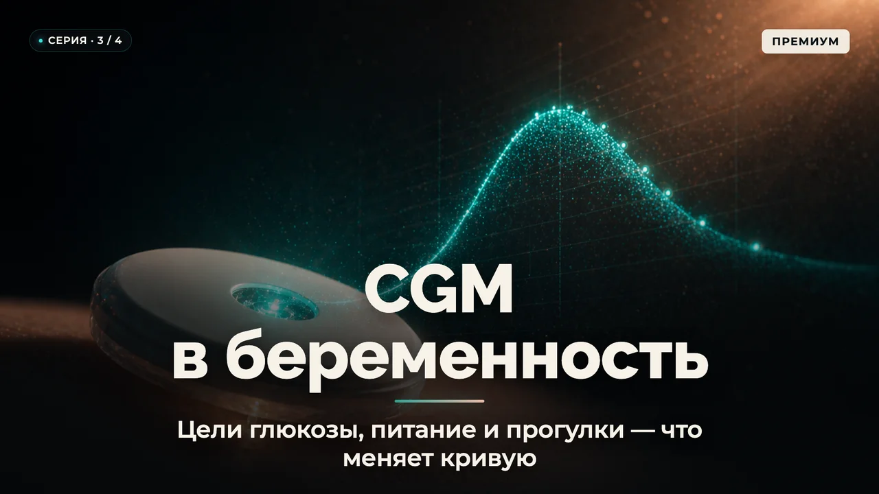 CGM в беременность: как носить, какие цели держать и что менять в обычной жизни