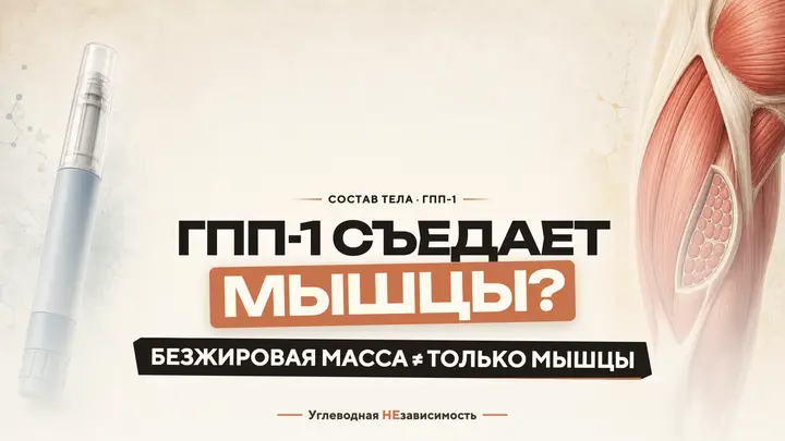 Препараты ГПП‑1 «съедают мышцы»? Ошибка, спрятанная в одном измерении
