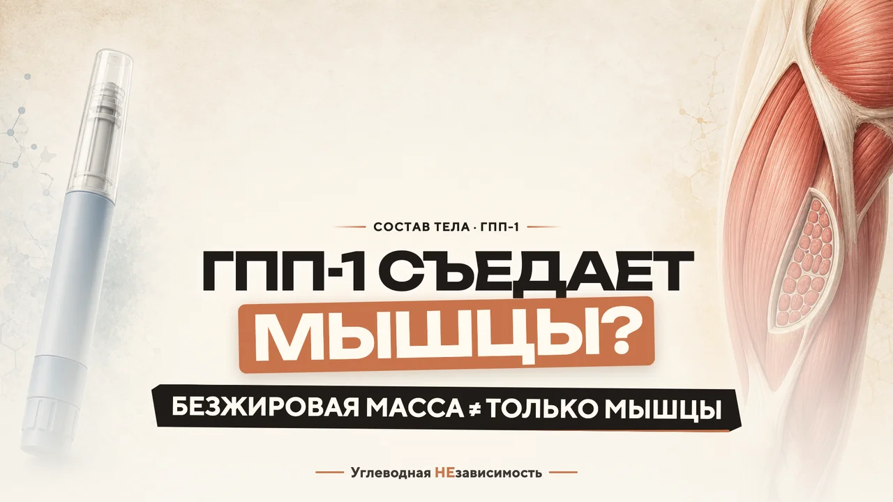 Препараты ГПП‑1 «съедают мышцы»? Ошибка, спрятанная в одном измерении