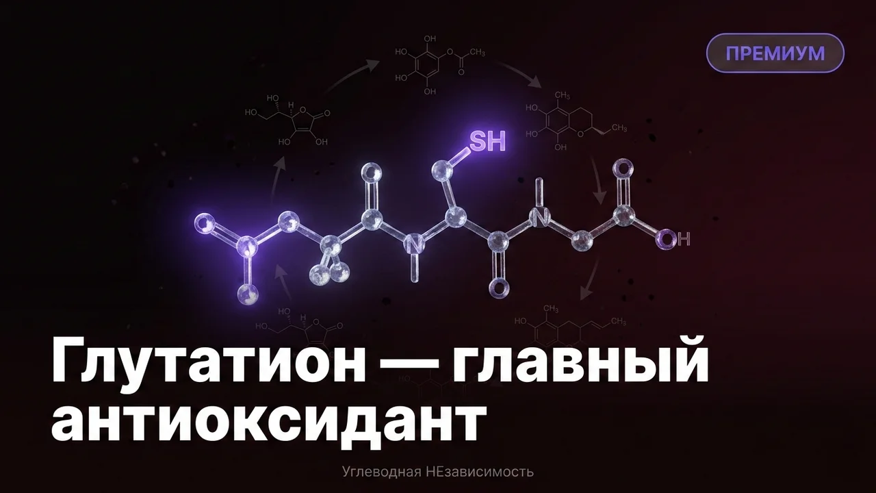 Глутатион — главный антиоксидант, о котором не говорят