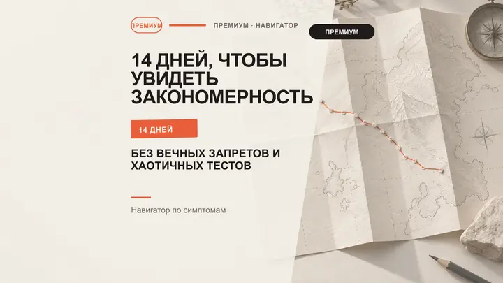 Кишечник без вечных запретов: 14-дневный навигатор по симптомам