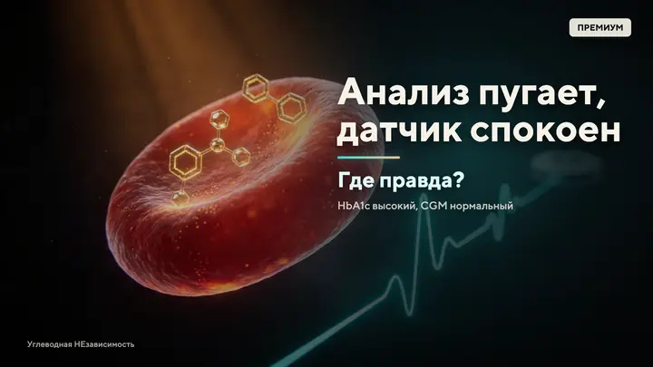 HbA1c высокий, CGM нормальный: кому верить