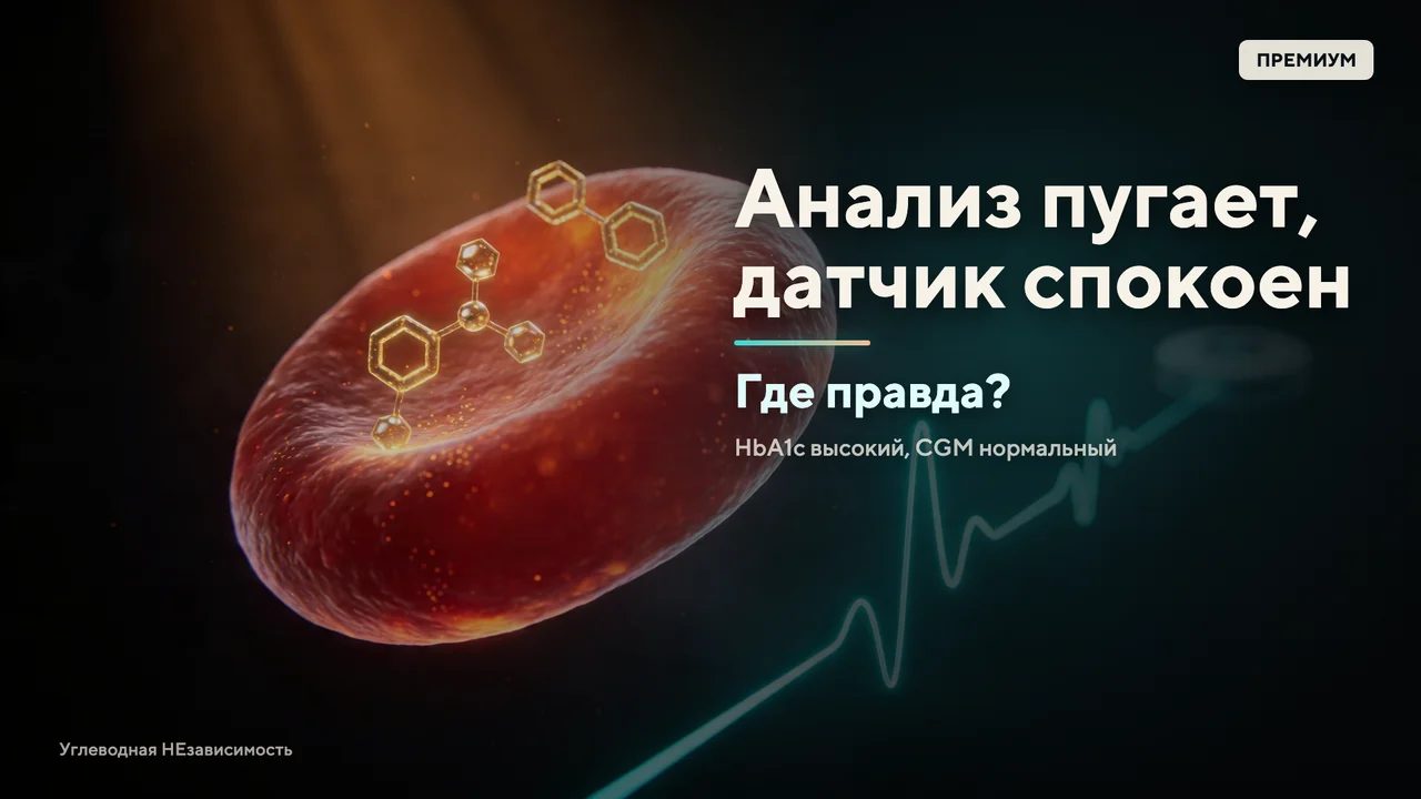 HbA1c высокий, CGM нормальный: кому верить