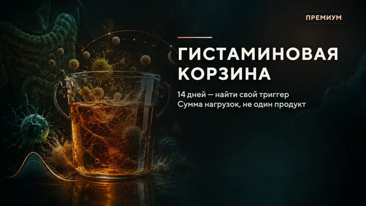 Гистаминовая корзина: как еда, алкоголь, дефициты и пыльца вместе раскачивают сахар