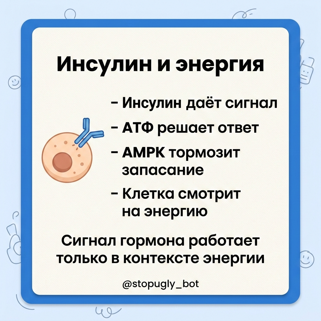 Инфографика: инсулин и энергия