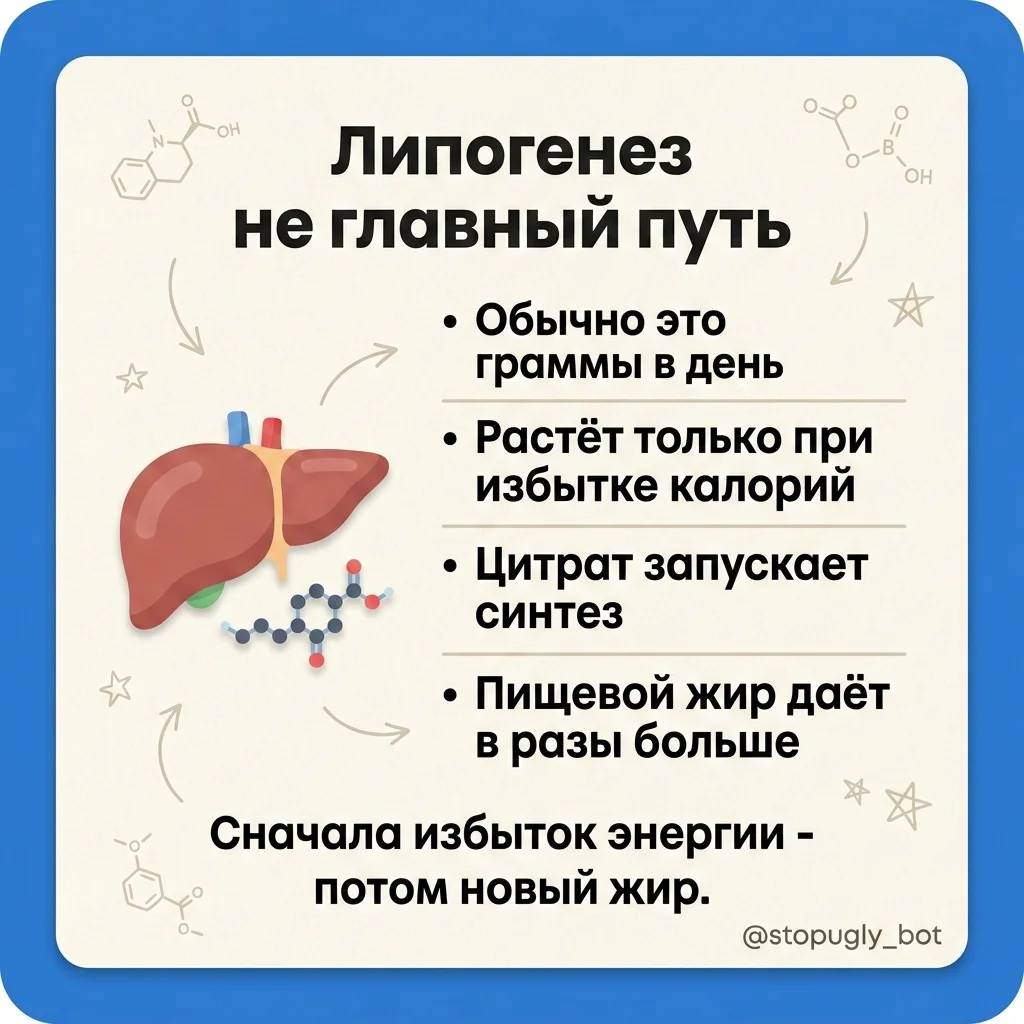Инфографика: Почему инсулин не делает вас толстым: биохимия против мифа