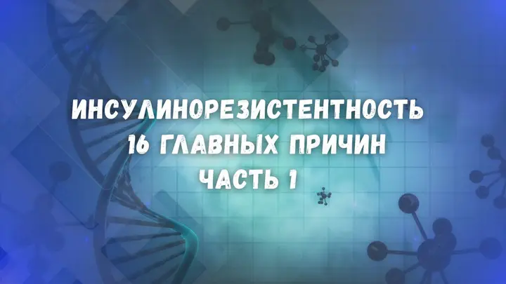 Инсулинорезистентность — 16 главных причин. Часть 1