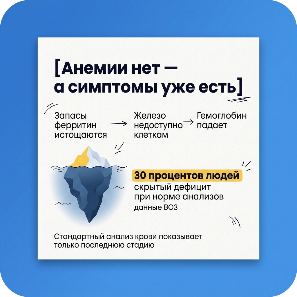 Инфографика: Железо: почему без него клетки задыхаются