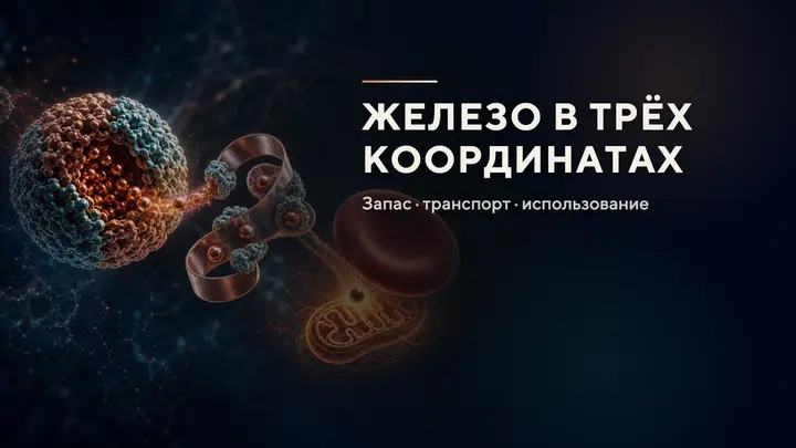 Железо в трёх координатах: запас, транспорт и использование