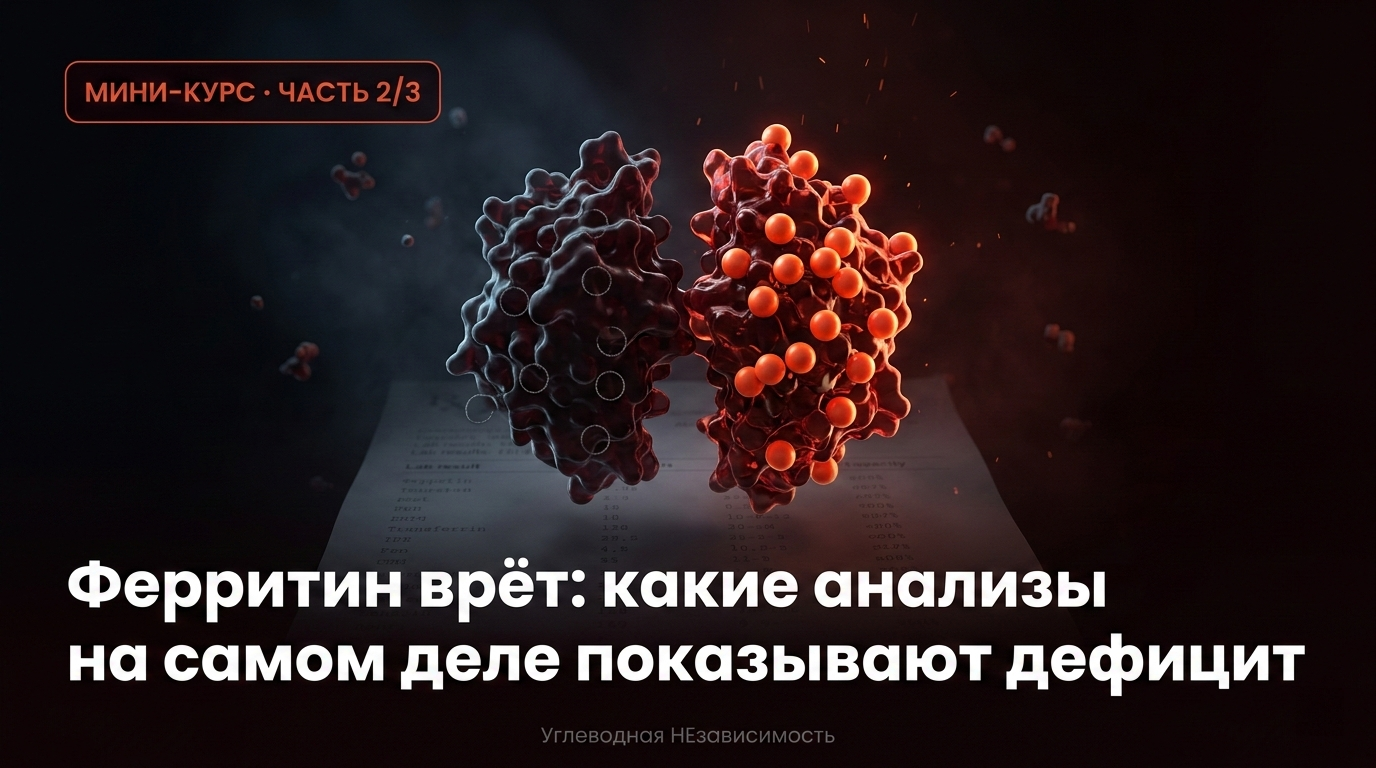 Ферритин врёт: какие анализы на самом деле показывают дефицит железа